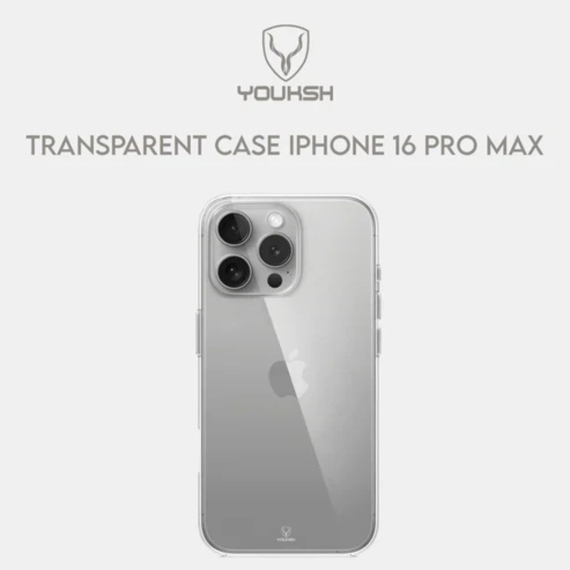 YOUKSH Transparent Case - Apple iPhone 16 Pro Max