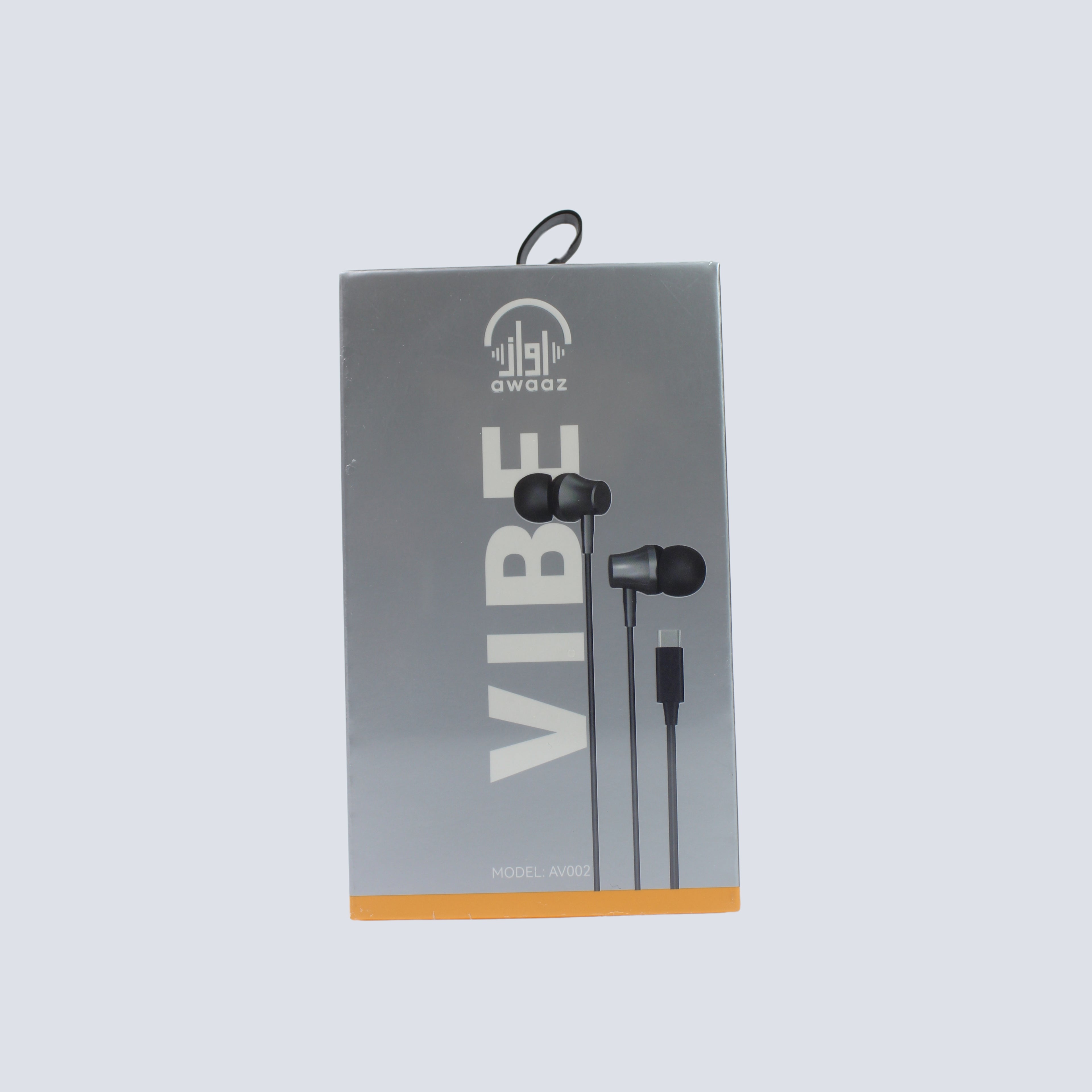 Awaaz Vibe Type C Earphones Black AV002