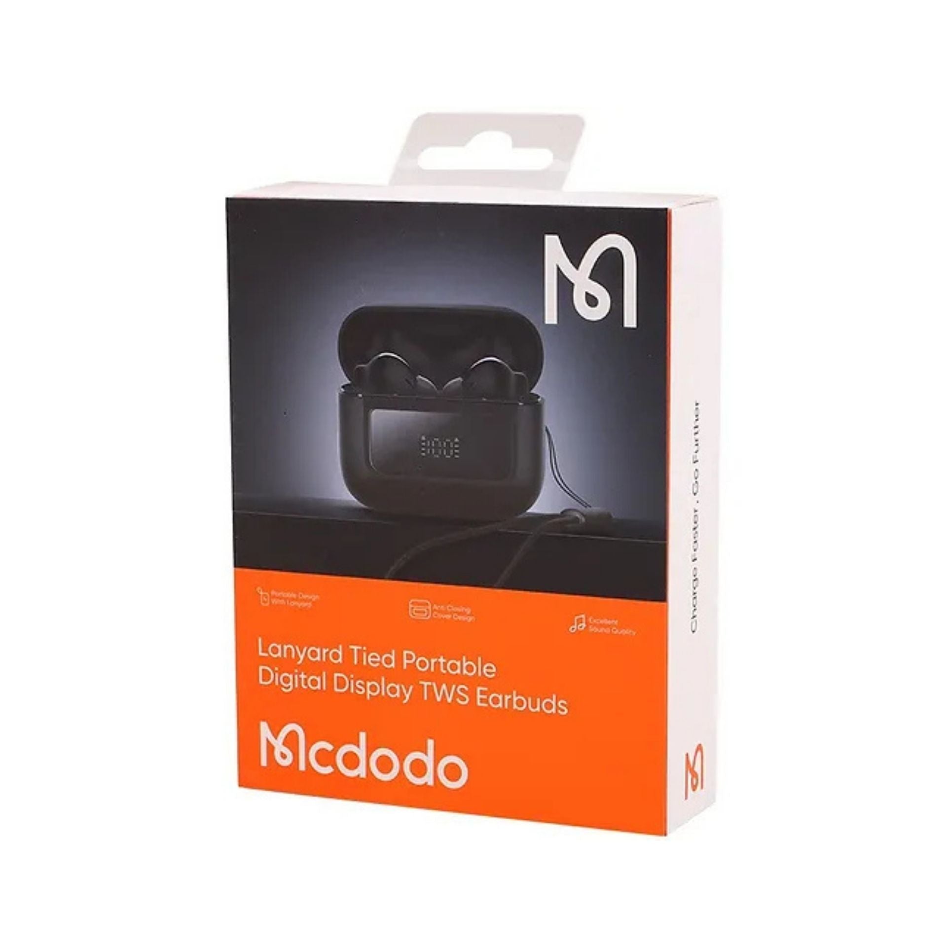 MCDODO HP-3290 Semi In-Ear TWS Digital Display Earbuds Bluetooth Earphone