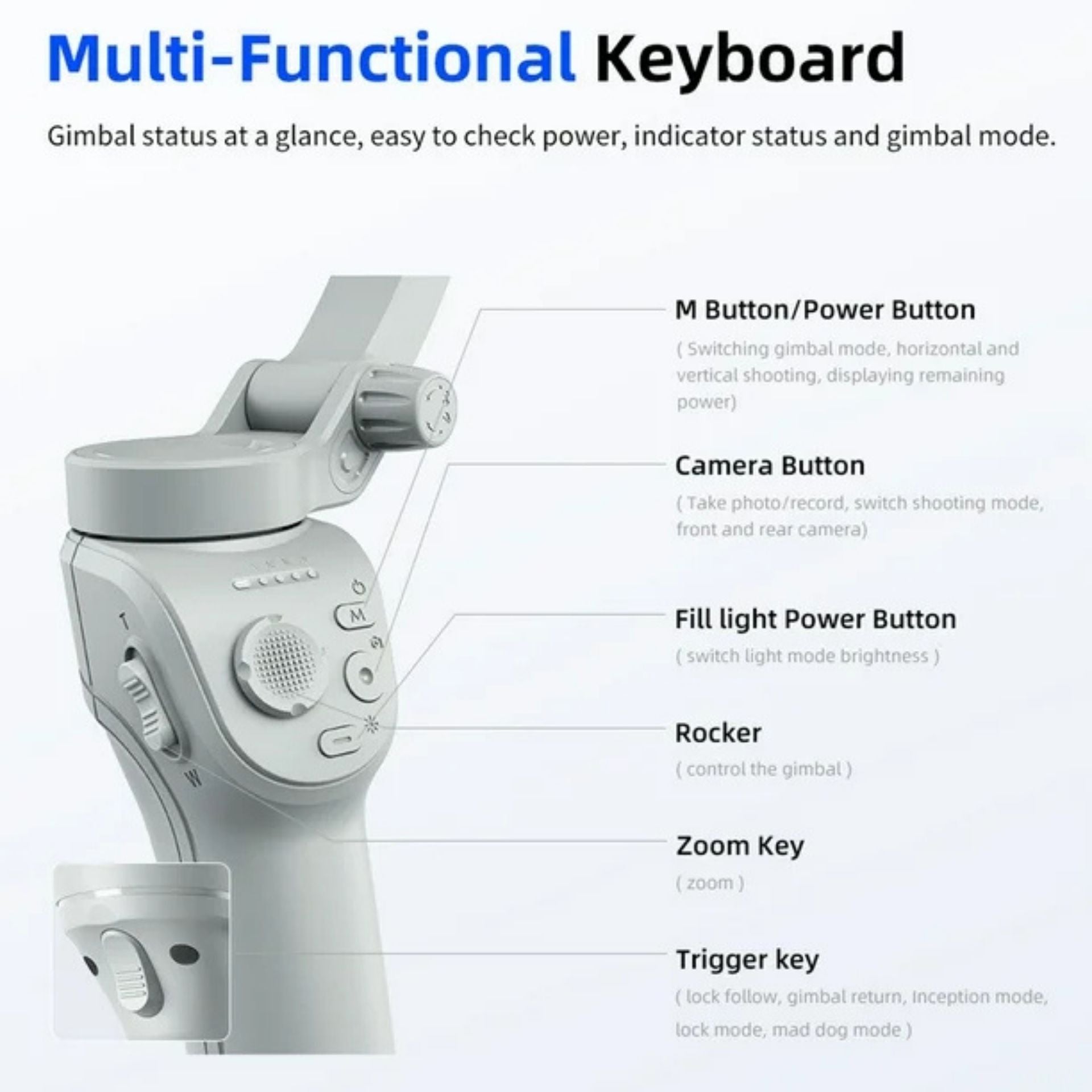 TOKQI M01 3-Axis Gimbal Stabilizer