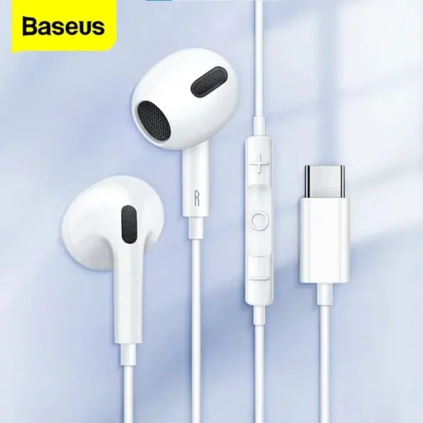 Baseus – C17 Type-C In-Ear Headphones, Wired Headset with Mic