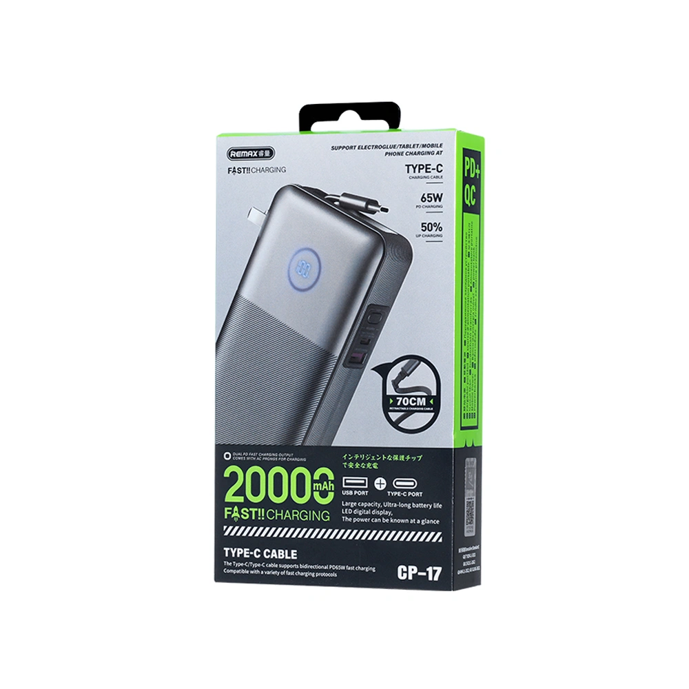 Remax CP-17 20000mAh 65W Power Bank (2-in-1 Charger)